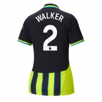 Dres Manchester City Kyle Walker #2 Gostujuci za Žensko 2024-25 Kratak Rukav